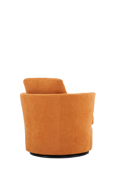 Rotating bucket chair  comfortable circular sofa chair in living room, 360 degree rotating bucket club chair (Yellow) V.I.P Digital Presence
