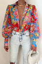 Long Sleeved Single Breasted Casual Top | Colorful Cowgirl Fashion for Every Day Country in My Heart