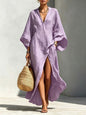 Women's Batwing Sleeve Loose Maxi Resort Dress FitiqueFit