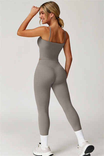 The Agile Crop Top Leggings 2-Piece Set Fitglutes Activewear Gymwear Sportswear & Workout Clothes