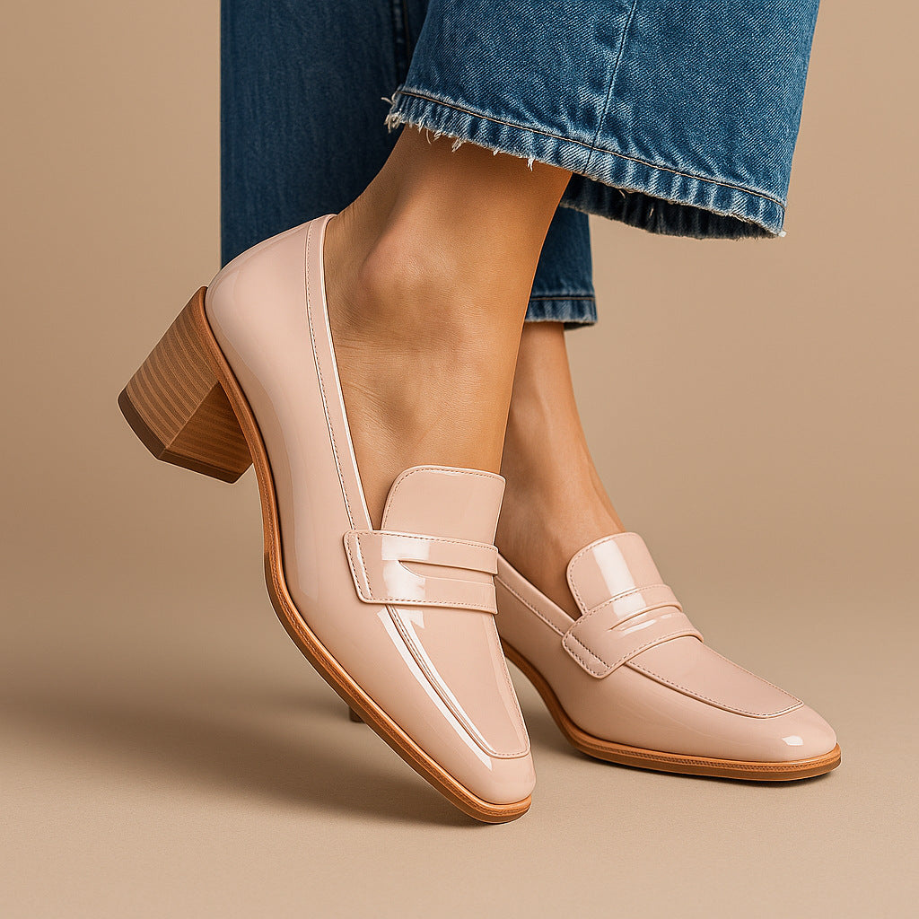 Women’s Square-Toe Slip-On Oversized Fashion Shoes FitiqueFit