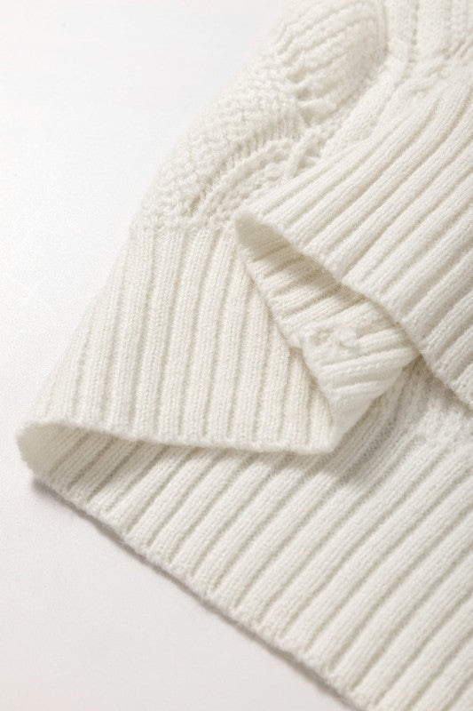 Hollow-Out Knit V-Neck Drop Shoulder Sweater Shop Style & More | Fresh Looks, Everyday Deals & Free Shipping