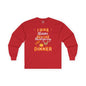 I Was Thinner Before Thanksgiving Dinner Long Sleeve Tee The Devil's Pickle
