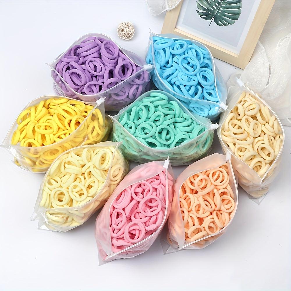 50pcs/Set Women   Basic Hair Bands 1.57inch Simple Solid Colors Elastic Headband Hair Ropes Ties Hair Accessories Ponytail Holder NovaCart