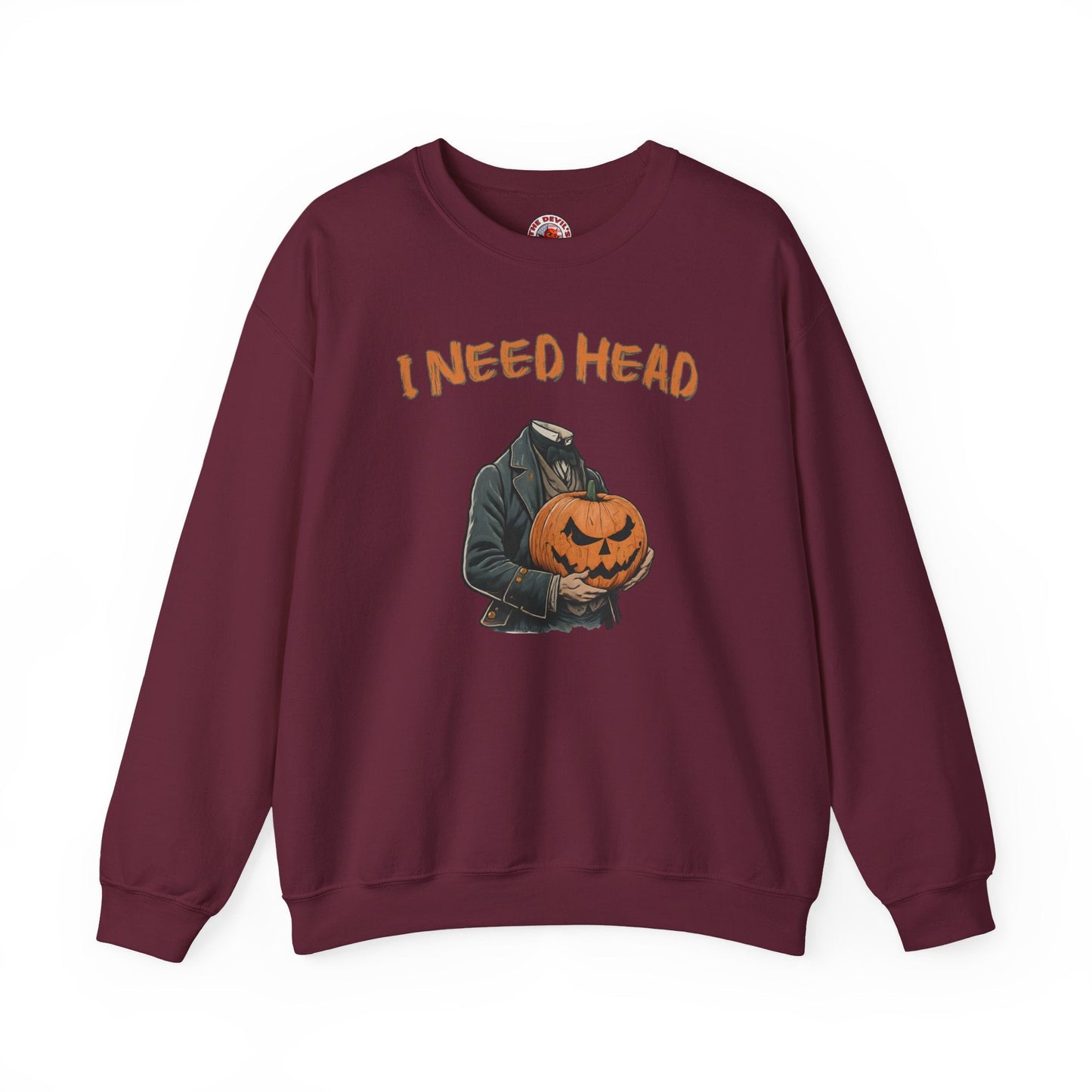 I Need Head Crewneck Sweatshirt The Devil's Pickle