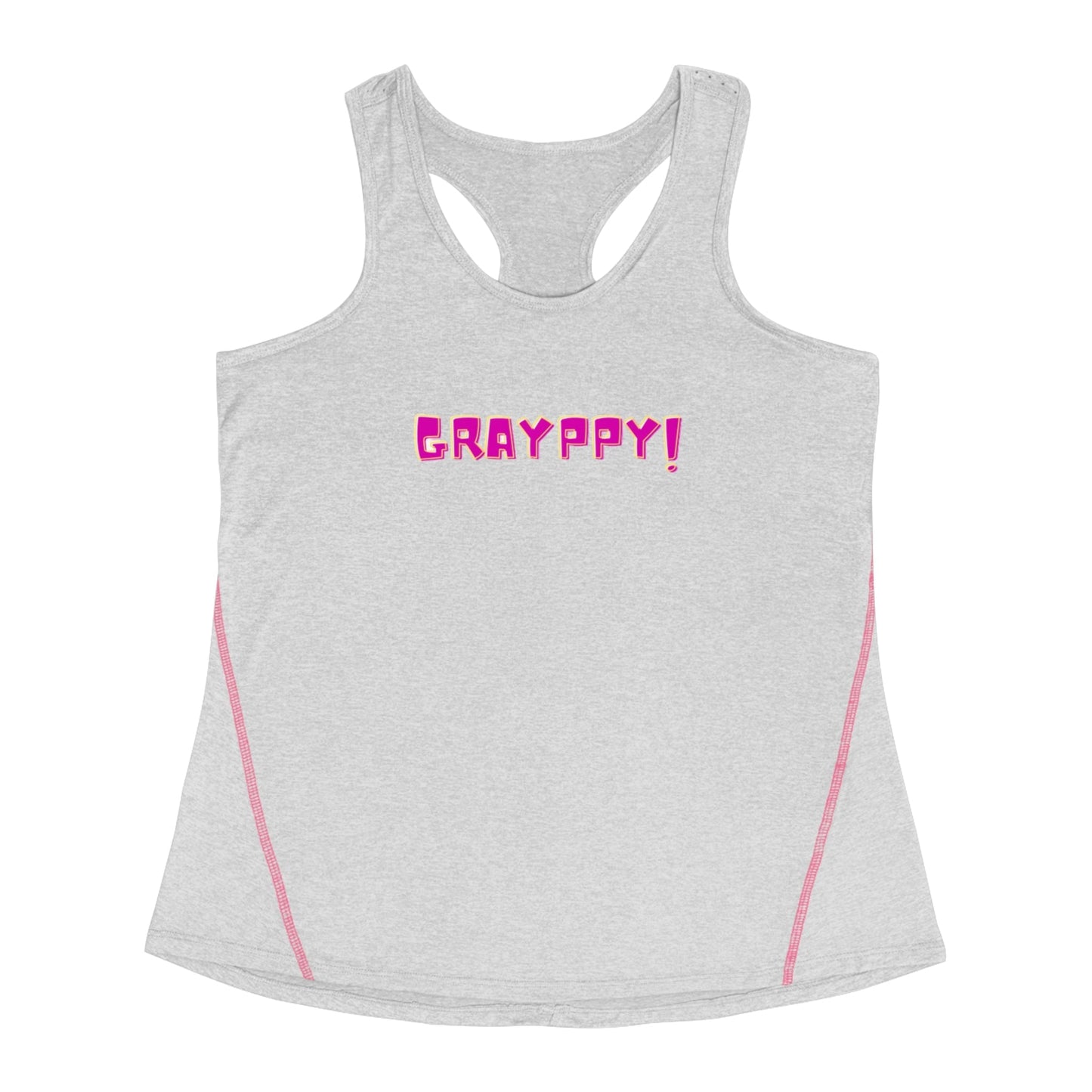 Women's Racerback Sports Top Grayppy Grayceful LLC