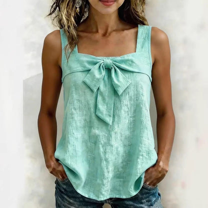 Women's Square-Neck Wide-Strap Sleeveless Tank Top FitiqueFit