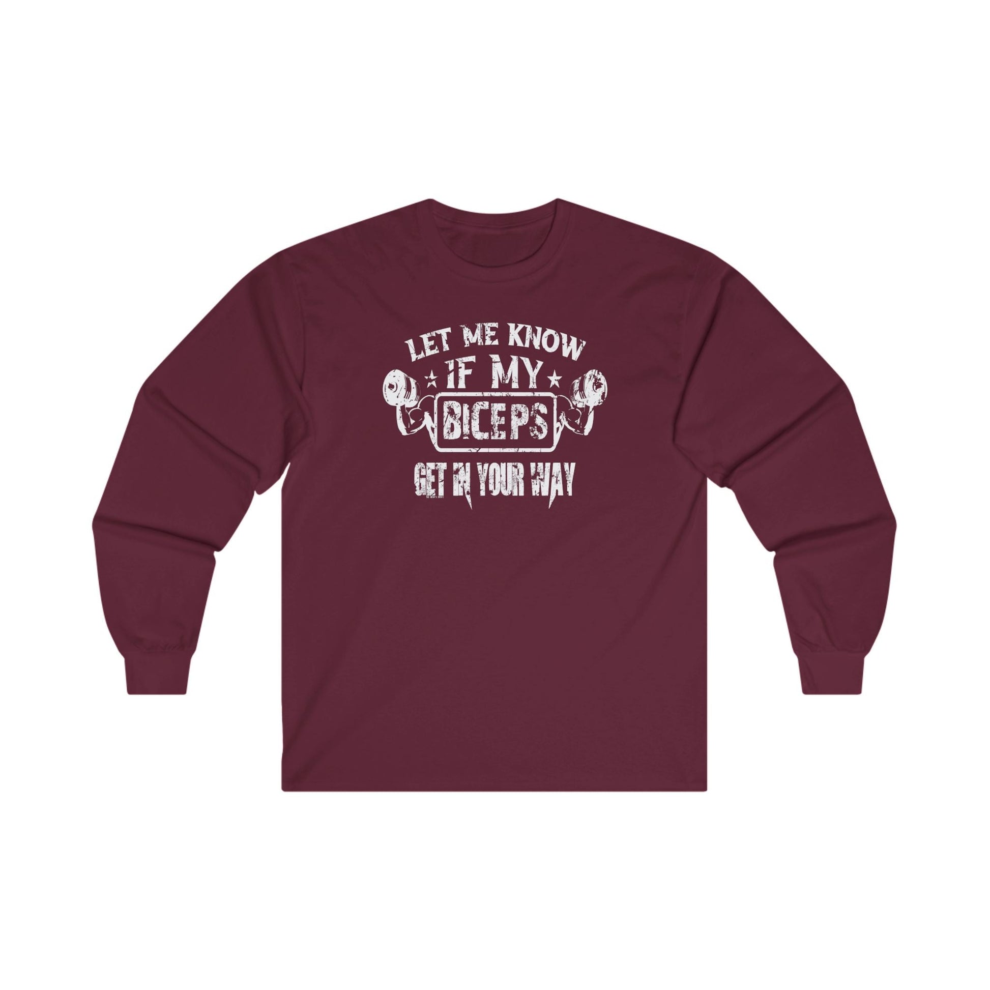 Let Me Know If My Biceps Get In Your Way Long Sleeve Tee The Devil's Pickle