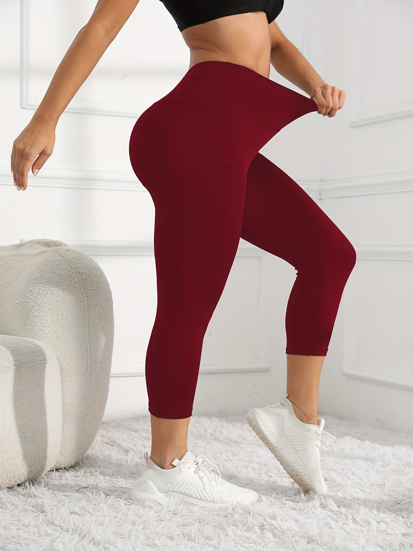 7-Point Athletic Pocketed Skin-Tight Fitness High-Waist Butt-Lifting Cycling Yoga Leggings NovaCart