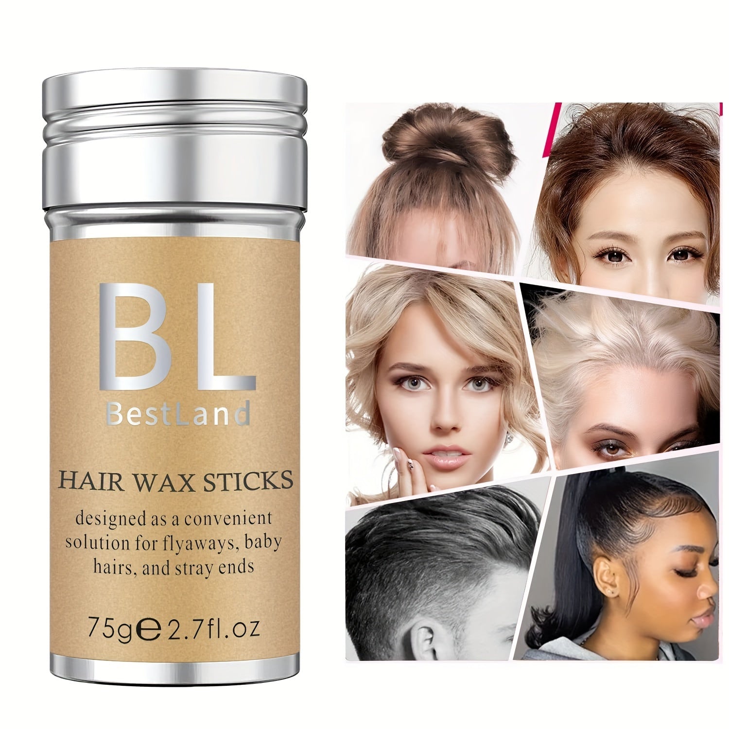 Styling Wax Stick, Flyaways Styling Wax Stick for Hair Edge Control, Hair Styling Stick for Kids' Hair NovaCart