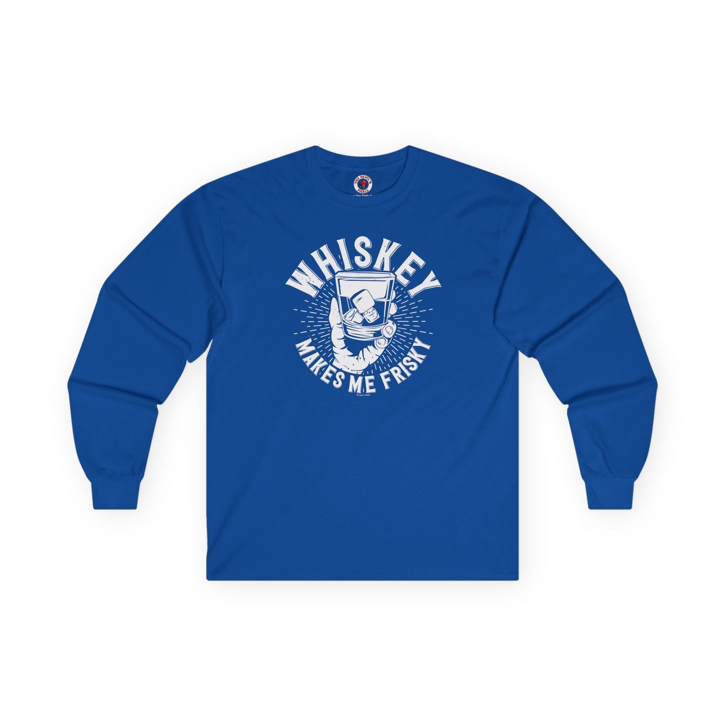 Whiskey Makes Me Frisky Long Sleeve Tee The Devil's Pickle
