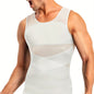 SCARBORO Men's Compression Shirt for Body Shaper Slimming Vest Tight Tummy Underwear Tank Top NovaCart