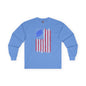 Tattered American Flag  Long Sleeve Tee The Devil's Pickle