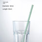 Eco-Friendly High Borosilicate Glass Straw Durable Heat-Resistant Starbucks Kids Straw 27cm Customized