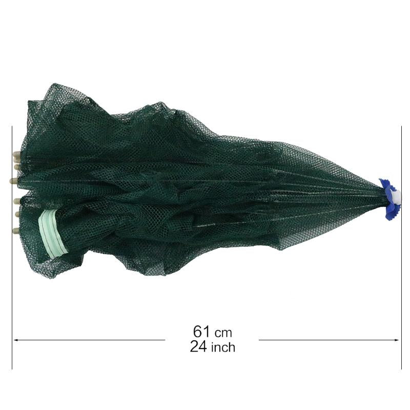 16 Holes Fish Trap Cast Net Cast Folding Fishing Net