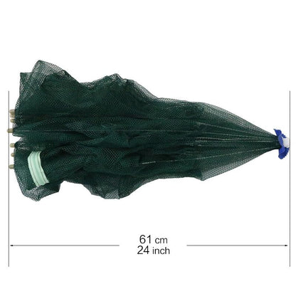 16 Holes Fish Trap Cast Net Cast Folding Fishing Net