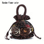 Floral Decor Drawstring Handbag, Trendy Small Evening Bag, Simple Phone Bag, Cute Bucket Bag NovaCart