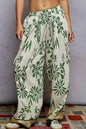 POL Floral Printed Woven Wide Leg Drawstring Pants West2East Surf