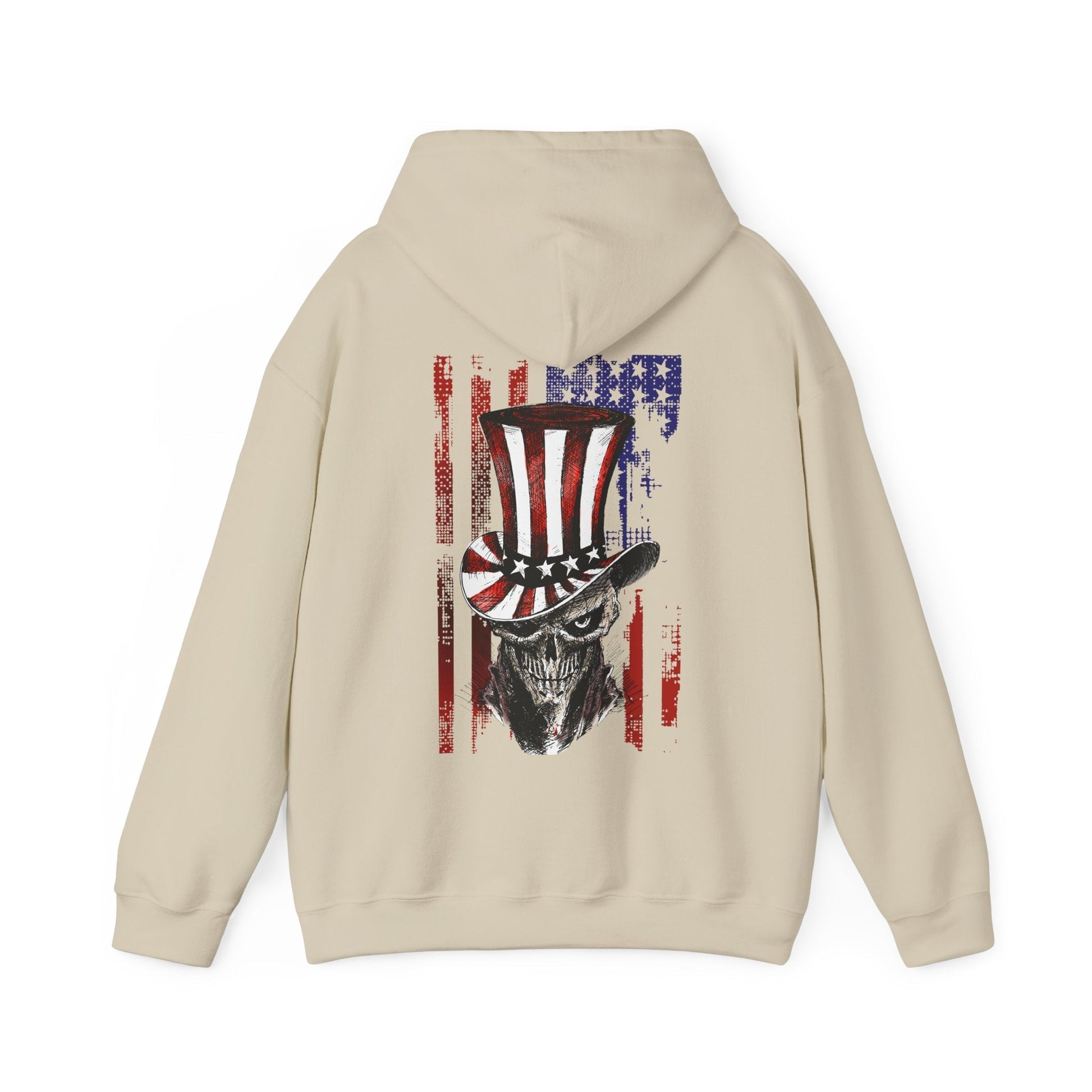 Patriotic Skull Hooded Sweatshirt The Devil's Pickle