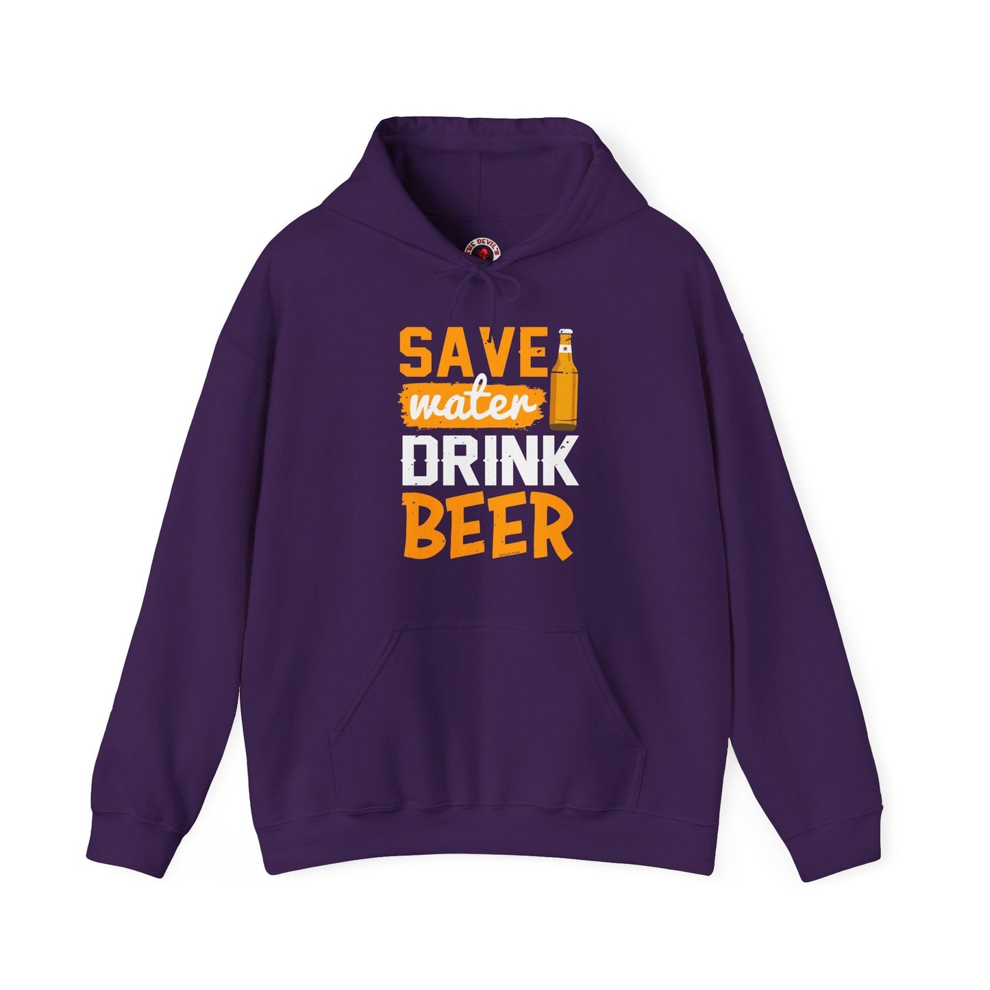 Save Water Drink Beer Hooded Sweatshirt The Devil's Pickle