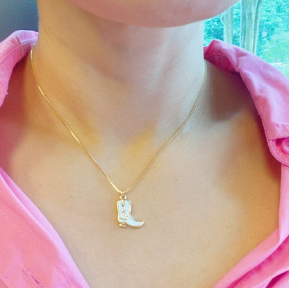 Cow Girl Boot Pendant Necklace Shop Style & More | Fresh Looks, Everyday Deals & Free Shipping