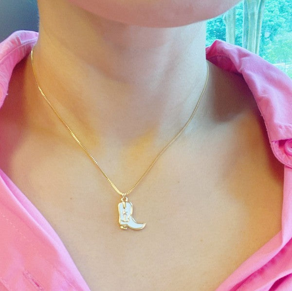 Cow Girl Boot Pendant Necklace Shop Style & More | Fresh Looks, Everyday Deals & Free Shipping