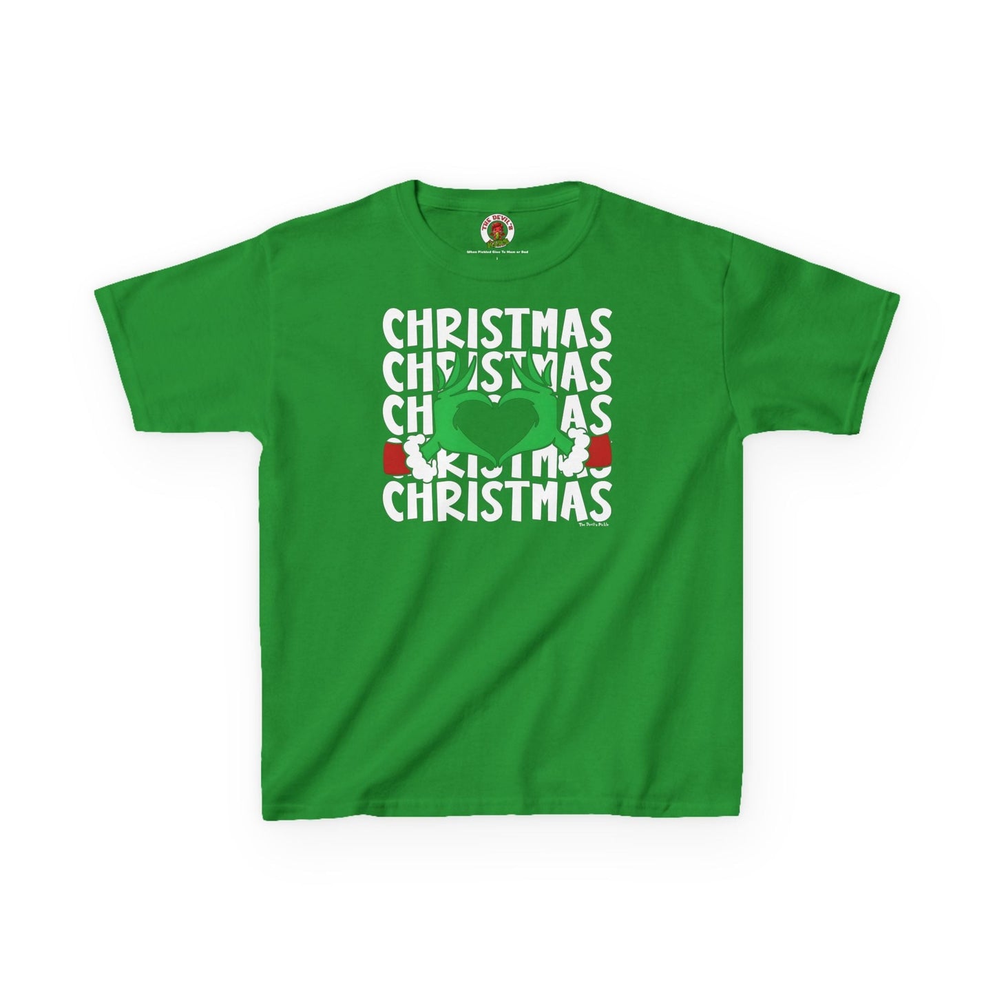 Christmas Heart Kids Tee The Devil's Pickle