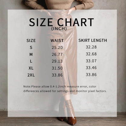 Women’s Faux Leather High-Waisted Bodycon Midi Skirt FitiqueFit