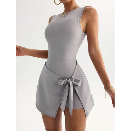 Women's Fitness Beauty-Back Yoga Dress – Sleeveless Active Mini FitiqueFit