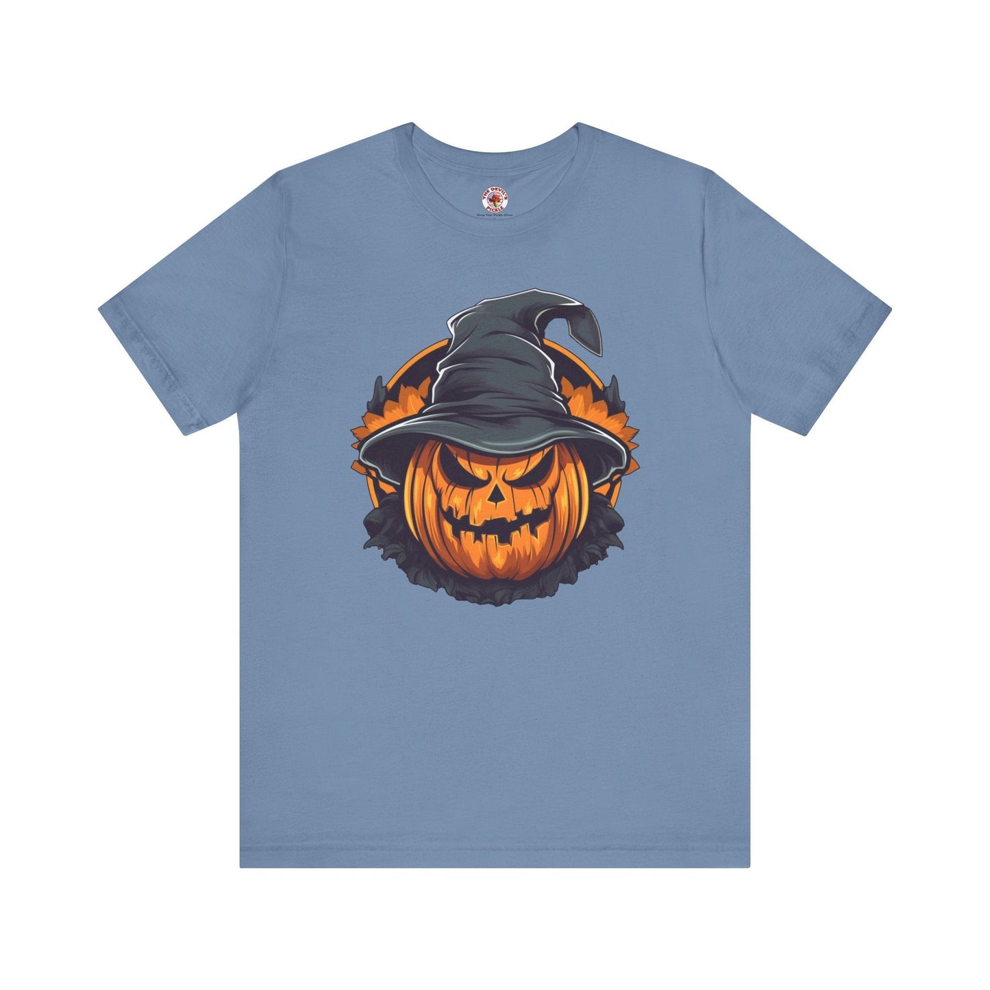 Scary Witch Pumpkin Halloween T-Shirt The Devil's Pickle