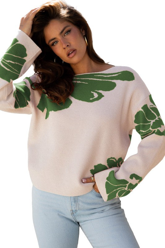 Floral Wide Sleeve Sweater Shop Style & More | Fresh Looks, Everyday Deals & Free Shipping