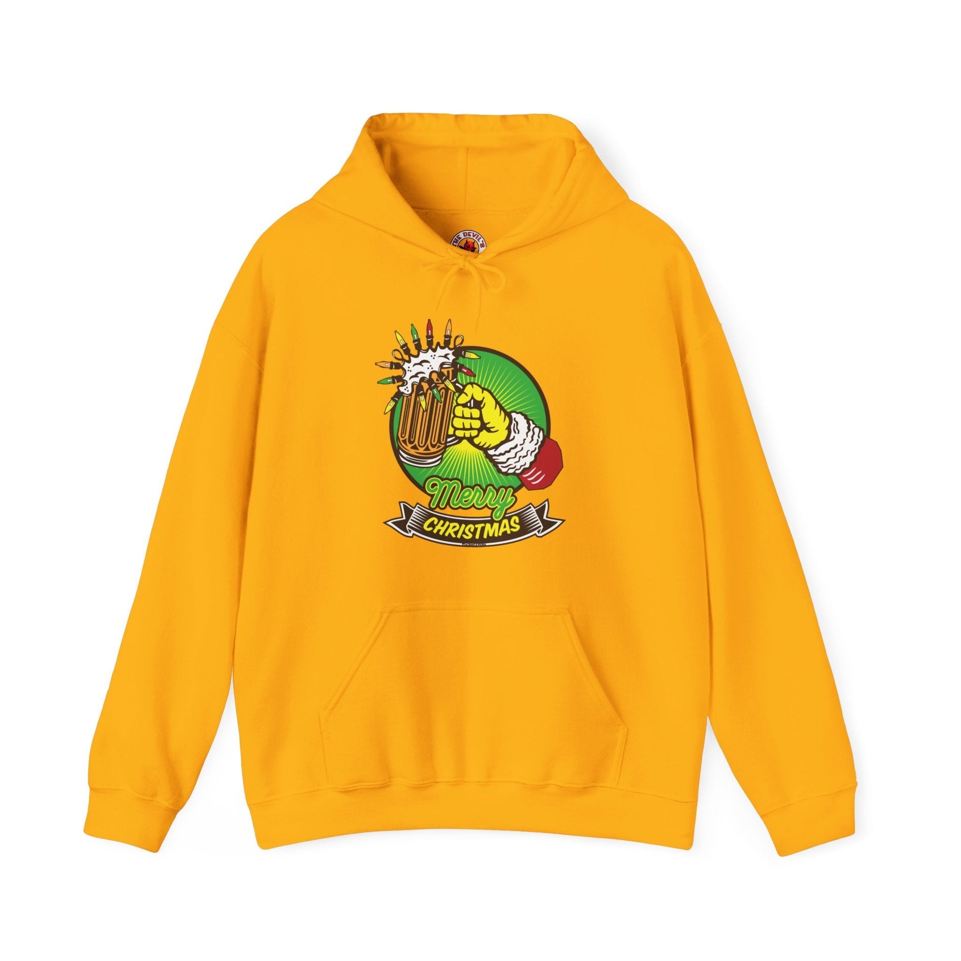 Merry Christmas Beer Hooded Sweatshirt The Devil's Pickle