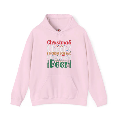Christmas Cheer? I thought You Said Christmas Beer Hooded Sweatshirt The Devil's Pickle