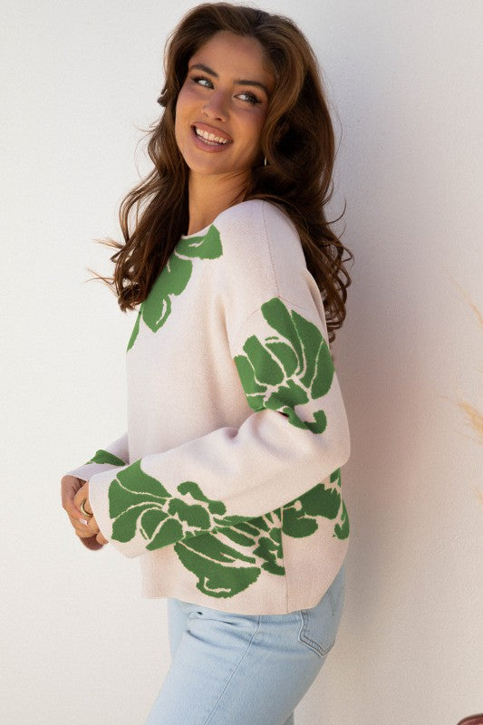 Floral Wide Sleeve Sweater Shop Style & More | Fresh Looks, Everyday Deals & Free Shipping