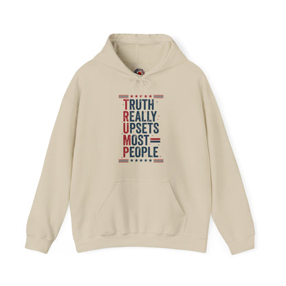 Truth Really Upsets Most People Hooded Sweatshirt The Devil's Pickle