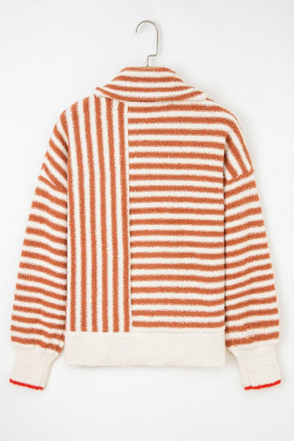 Stripe Cowl Neck Drop Shoulder Sweater Shop Style & More | Fresh Looks, Everyday Deals & Free Shipping
