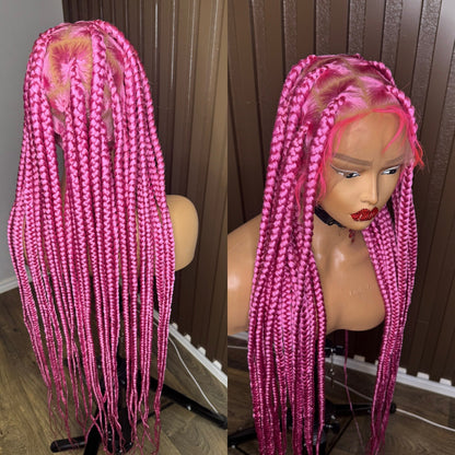 Pink jumbo braids HOL stores