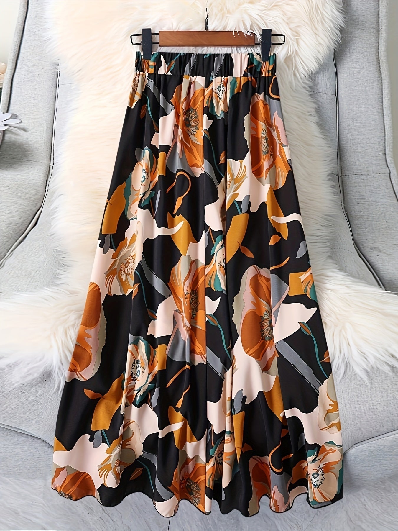 Charming Floral ALine Skirt for Spring  Summer