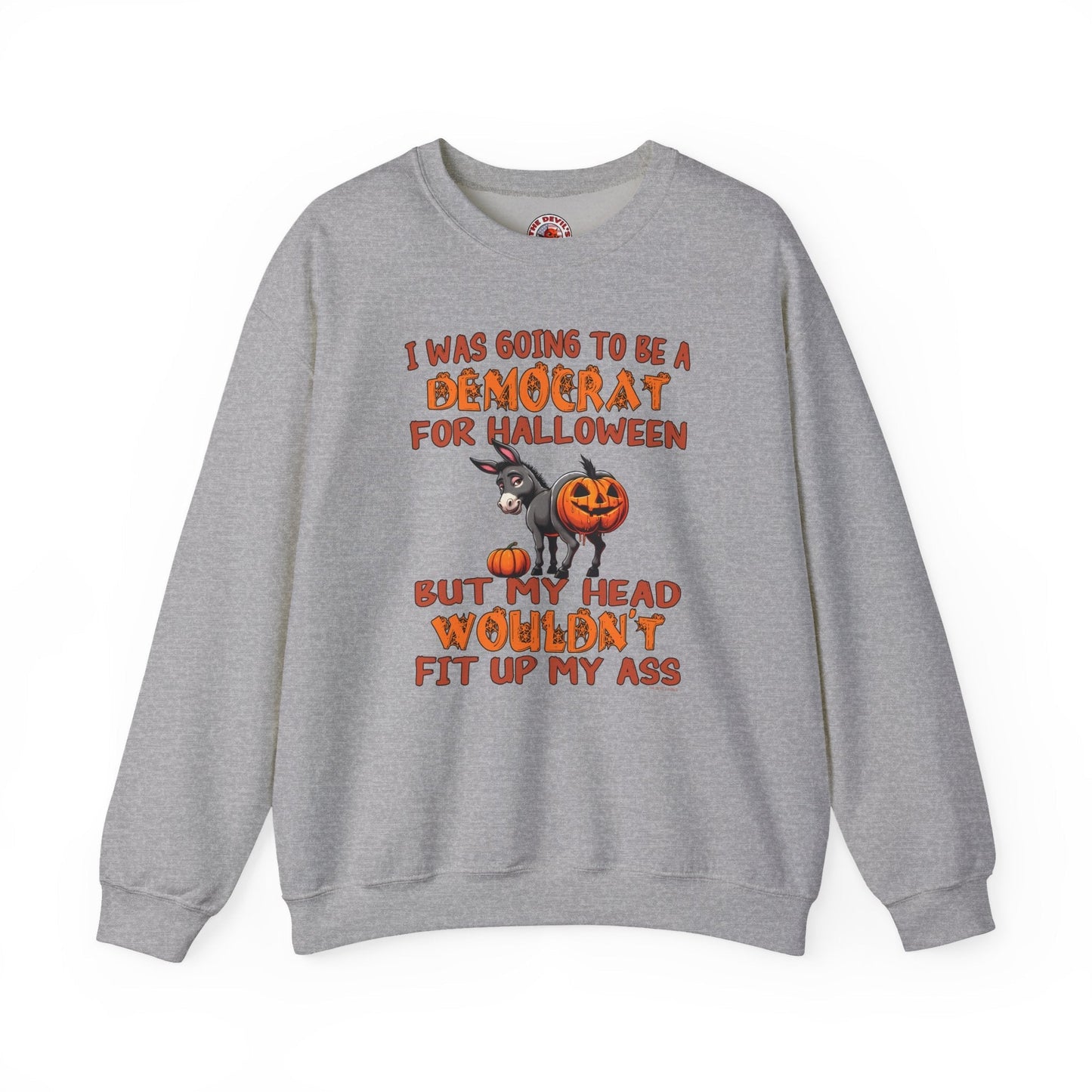 Democrat for Halloween Crewneck Sweatshirt The Devil's Pickle