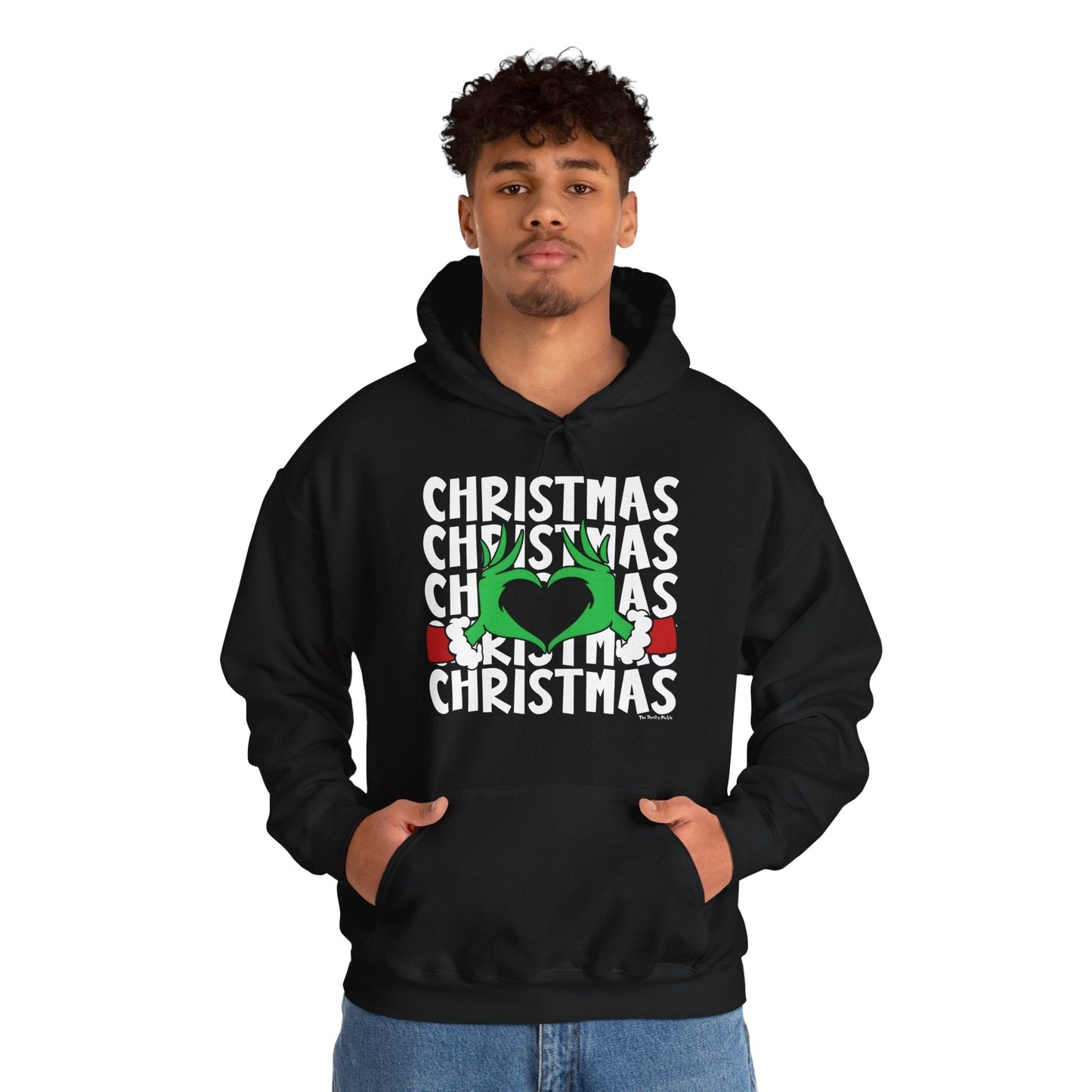 Christmas Heart Hooded Sweatshirt The Devil's Pickle