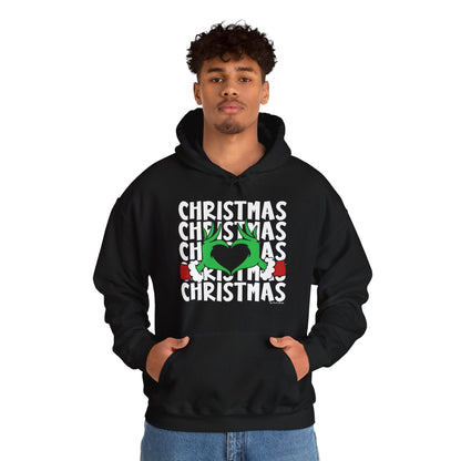 Christmas Heart Hooded Sweatshirt The Devil's Pickle