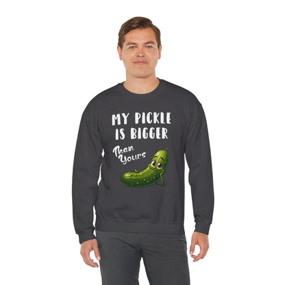 My Pickle Is Bigger Than Yours Crewneck Sweatshirt The Devil's Pickle