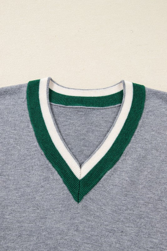Scarlett Striped Trim Varsity Sweater Shop Style & More | Fresh Looks, Everyday Deals & Free Shipping