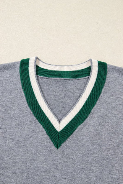 Scarlett Striped Trim Varsity Sweater Shop Style & More | Fresh Looks, Everyday Deals & Free Shipping