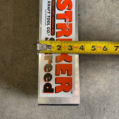 KRAFT TOOL CO. Striker Screed 192”x3-1/2”x1-1/2” ALUMINUM CC612AL PayWut