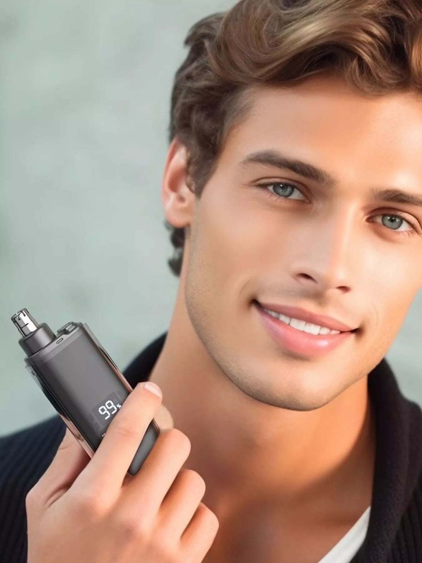 Rechargeable LED Display Nose Hair Trimmer New Era Fashion LLc