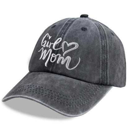 Girl Mom Adjustable Wash Cotton Baseball Cap FitiqueFit
