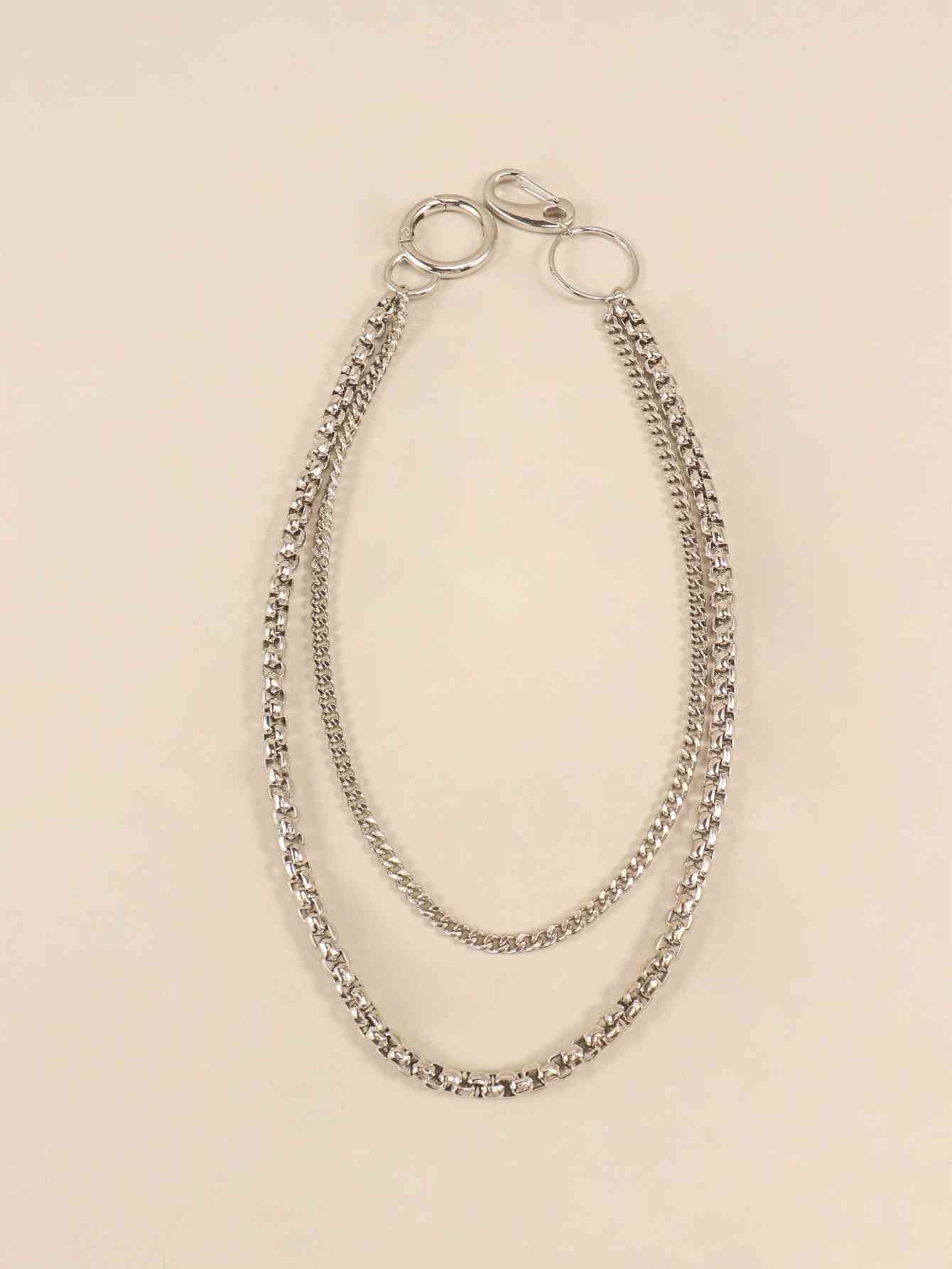 UrbanStyle Double-Layered Metal Chain Belt – Trendy Accessory for Outfit Elevation See size chart under “more details” The Fashion Celestial