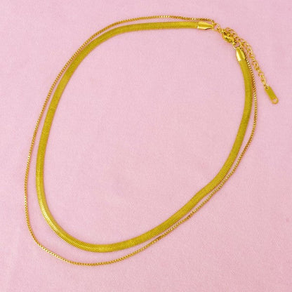 Layered Herringbone Chain Necklace Shop Style & More | Fresh Looks, Everyday Deals & Free Shipping