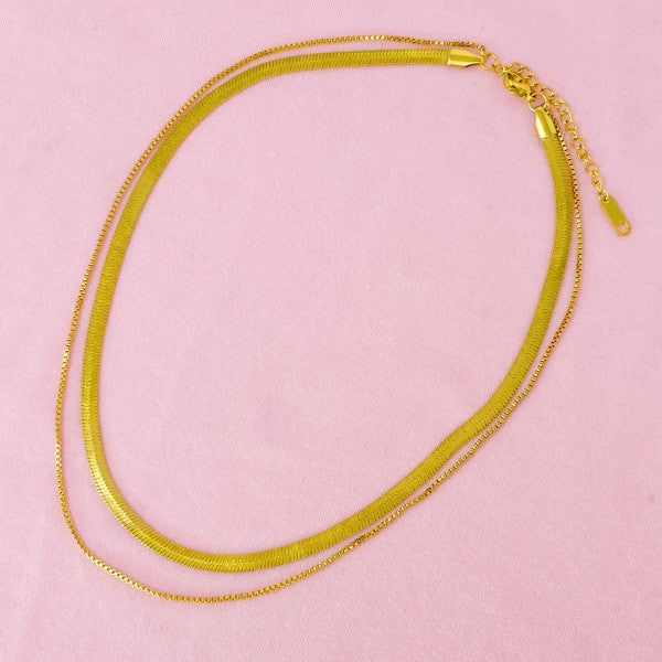 Layered Herringbone Chain Necklace Shop Style & More | Fresh Looks, Everyday Deals & Free Shipping